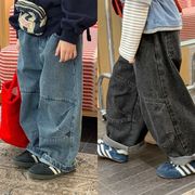 2026秋※SHENJ☆キッズ デニム ハーレムパンツ