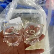 スクイーズの皮 透明 蓋付き 手作りスクイーズキット TPR製 ぷにぷに DIY素材 スライム ビーズ 粘土