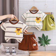 2026夏 新作 Tシャツ 半袖 キッズ  0～5 歳 ベビー 男女兼用  キャラクター 2 点セット 大量在庫 80-120cm