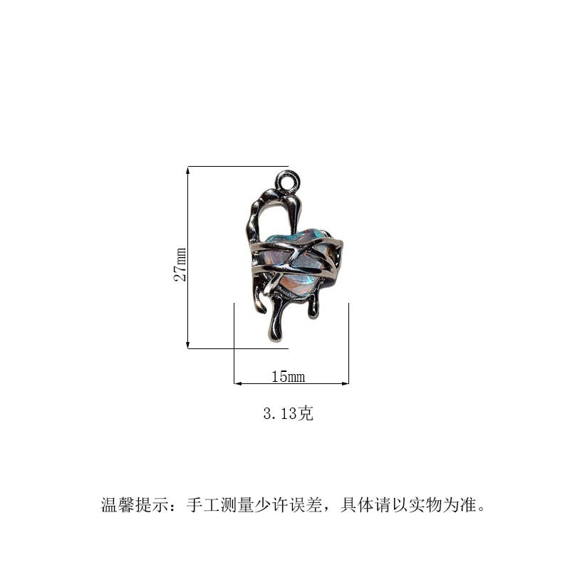 ハンドメイド 合金 デコパーツ DIY素材 推し活グッズ ダーク系 アクセ