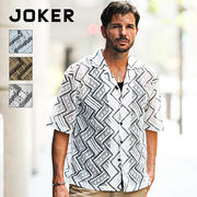 【シアー半袖シャツ】Joker メンズ 半袖 シャツ 透け感 新作 2026 即日出荷