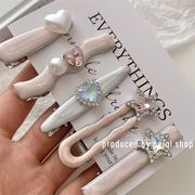 ラメハートパッチンピン レディース 前髪 サイド ヘアアクセ 5点セット