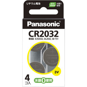 CR2032-4H パナソニック　リチウムコイン電池４個入り