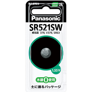 SR521SW パナソニック　酸化銀電池