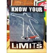 アメリカンブリキ看板 -KNOW YOUR LIMITS-限界を知れ