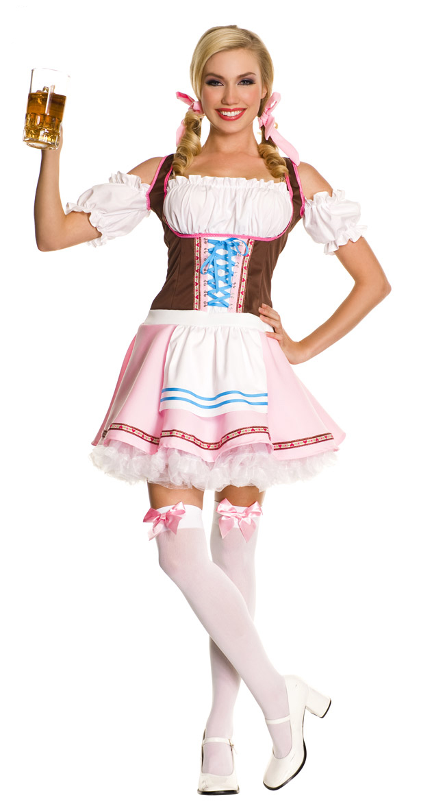 【即納】ピンクメイド服 小さいエプロン付 ドレス コスプレ ハロウィン メイド コスチューム