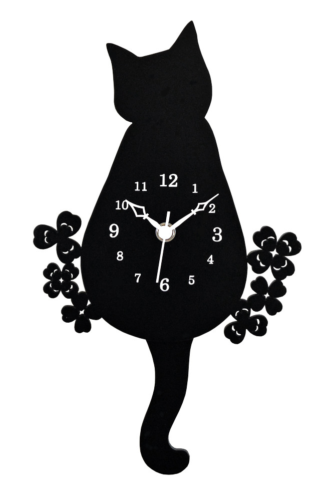 猫振り子時計