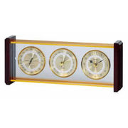 EMPEX  スーパーEX 気象計・時計 EX-743 ゴールド