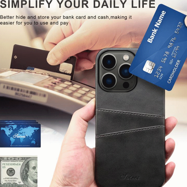 iPhone14カードポケット iPhone14Pro 14ProMax  iPhone14 ProMax カードポケットケース6色 suteni
