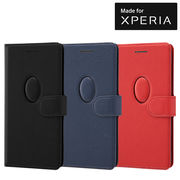 Xperia　XZ2 Compact 手帳型ケース マグネット マルチウィンドウ-ブラック
