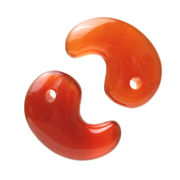 古代勾玉　カーネリアン　20ｍｍ×13mm　品番： 9634