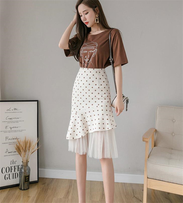 魅力を増すコツ 韓国ファッション 中・長セクション ユニークなデザイン フィッシュテールスカート
