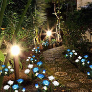 お急ぎください INSスタイル ローズライト 屋外 中庭 防水 ソーラーライト 庭 別荘 装飾 景観灯