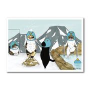 世にも不思議な猫世界 L版絹目生写真 ネコペンギン RAW017 KORIRI グッズ 猫 イラスト