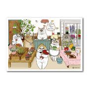 世にも不思議な猫世界 L版絹目生写真 フラワーショップ ちろ&みー RAW014 KORIRI グッズ 猫 イラスト