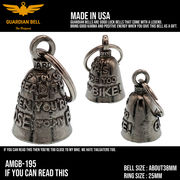 ガーディアンベル　ラッキーベル　バイカー　キーホルダー　お守り　GUADIAN BELL USA