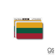 国旗ステッカー リトアニア LITHUANIA 100円国旗 旅行 スーツケース 車 PC スマホ SK507