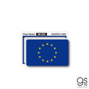 国旗ステッカー EU 欧州連合 European Union 100円国旗 旅行 スーツケース 車 PC スマホ SK532