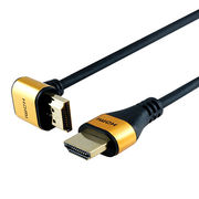 ホーリック HDMIケーブル L型270度 1.5m ゴールド HL15-569GD