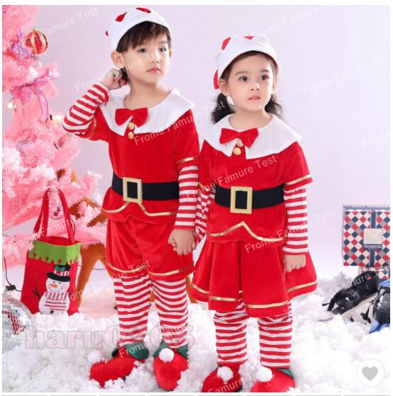 クリスマス キッズ コスチューム 衣装 子供 サンタ コスプレ 赤ちゃん ベビー ワンピース ケープ  帽子付き