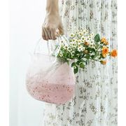 ファッション祭り特価中 INSスタイル 創造性 ポータブル リビングルーム ガラス 花瓶 水耕栽培 水玉