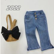 2022新作★子供服★ズボン★ジーンズ★カジュアル★キッズ女の子★韓国子供服★80-120CM