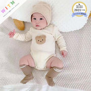 2022春新作 韓国子供服 クマ柄 ロンパース キッズ女の子 赤ちゃん ベビー服 お出かけ コットン
