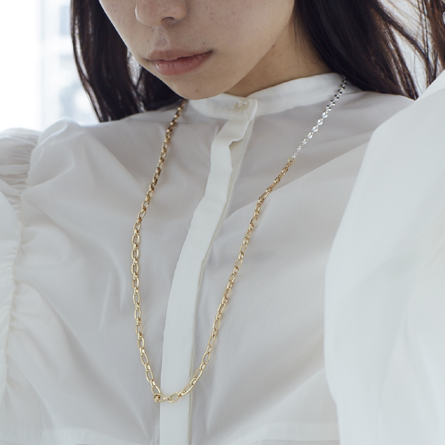 【Nothing And Others/ナッシングアンドアザーズ】Mix Chain 2way Necklace