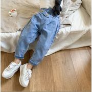子供服春秋服★女の子ジーンズ★ファッションジーンズ子供春服★潮流子供春服★100-140