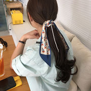 スカーフ　韓国風　オシャレ　花柄　 90x7cm　大判　レディースファッション