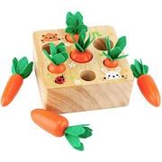 ボードゲーム 木製ニンジンおもちゃ 木製玩具  形状認識 色認識 子供レジャー玩具ギフト プレゼント