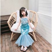 一番輝くお姫様 韓国ファッション 新作 子供 ロング ワンピース お姫様ドレス ピアノコスチュー
