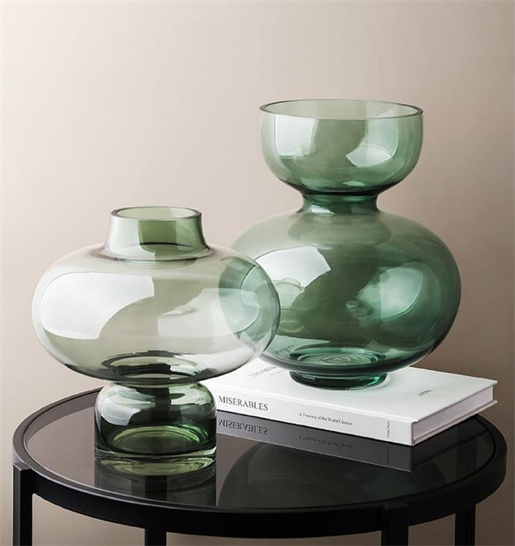 満足してます フラワーアレンジメント 装飾 モダン シンプル ガラス 花瓶 クリア フラワーデバイス