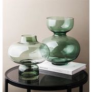 満足してます フラワーアレンジメント 装飾 モダン シンプル ガラス 花瓶 クリア フラワーデバイス