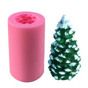 アクセパーツ 人気 蝋燭アロマキャンドル 素材 UV樹脂レジン  Christmasモールド クリスマスツリー樹