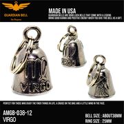 ガーディアンベル　ラッキーベル　星座　乙女座 　バイカー　キーホルダー　お守り　GUADIAN BELL USA