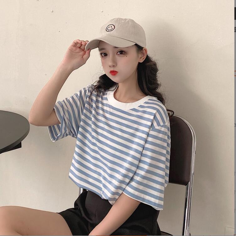 韓国風　レディース　半袖Tシャツ　夏新作　ファッションTシャツトップス　★M-XL