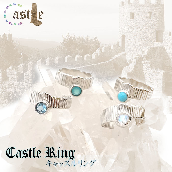 Castel Ring キャッスルリング シルバー ロジウムメッキ  ルース ギフト 外国 ヨロッパ キング  プ