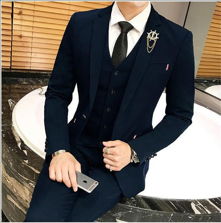 男の子ファッション 結婚式 フォーマルウェア トレンド韓国語 スリム スーツ セット ハンサム カジュアル