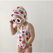 子供のワンピース水着水泳帽子供女の赤ちゃん温泉ビーチ水泳休暇
