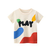 ガールズ半袖Tシャツトレンディな夏のベビーハーフスリーブトップス韓国版子供服新商品卸売