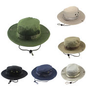 UVカット 帽子 アウトドア カモハット つば広 日焼け防止 折りたたみ 紐付き 大きいサイズ 通気 全7色