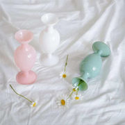 必須アイテム 韓国ファッション 装飾 ガラス 花瓶 ダイニングテーブル リビングルーム ドライフラワー