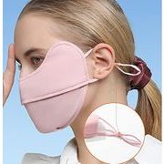 多機能マスク　クールマスク　スポーツ　日焼け止め　接触冷感　耳紐調整可能　眦防護　繰り返し使える