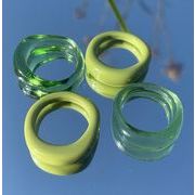 激安    レディース指輪   アクセサリー   樹脂 　透明  個性    リング        高貴ぽい