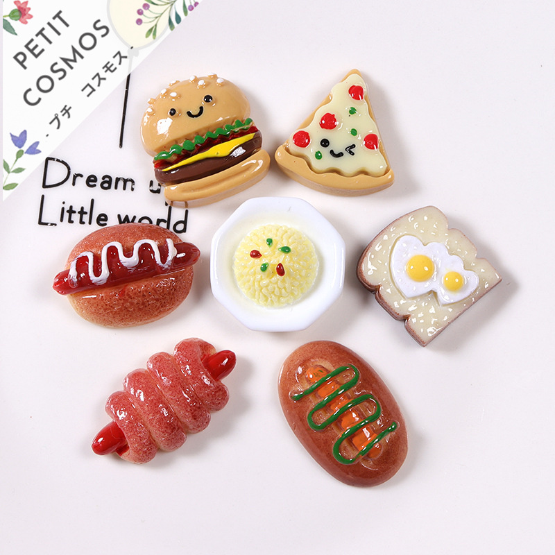 洋菓子 パン ケーキ  ハンドメイド 韓国風 デコパーツ アクセサリーパーツ チャーム ヘアピンパーツ