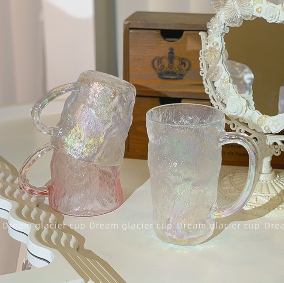 人気新作  カップ   屋外 事務室   ウォーターカップ コップ インテリア ガラスカップ 撮影道具 可愛い 4色