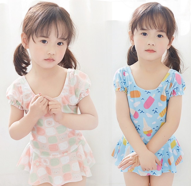 子供服  ハワイ  2022夏新作 人気 水着 キッズ水着 女の子 ベビー 子供用 韓国風子供服  連体水着3色