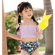 ハワイ 2022夏新作 韓国風子供服  ベビー 子供用 人気 子供服 2点セット    女の子   水着  キッズ水着