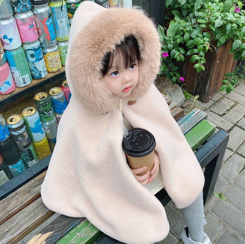韓国風子供服   ベビー服  トップス   暖か  マント  ファッション  アウター  コート